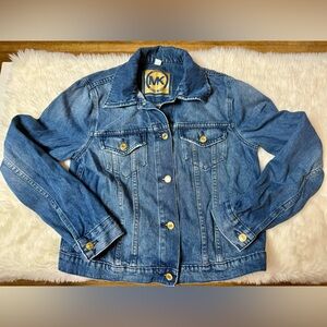 Michael Kors Blue Jean Jacket Size M